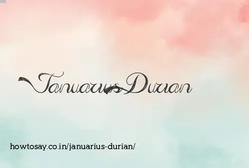 Januarius Durian