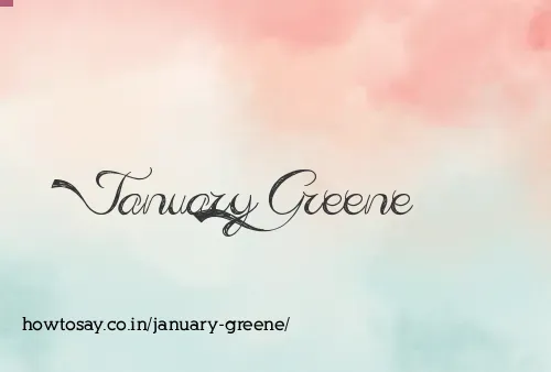 January Greene