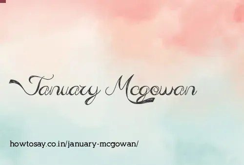 January Mcgowan