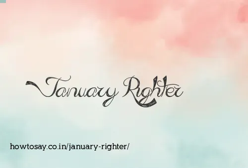 January Righter