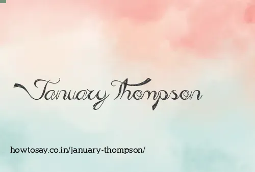 January Thompson
