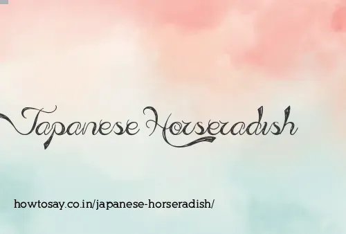 Japanese Horseradish
