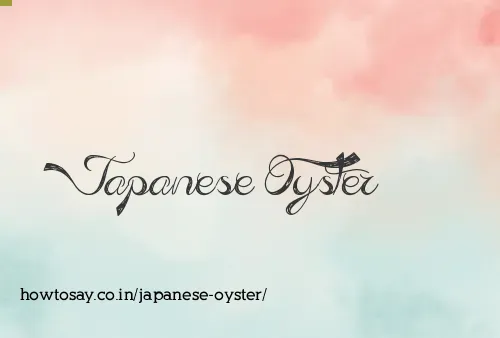 Japanese Oyster