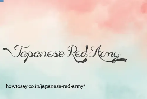Japanese Red Army