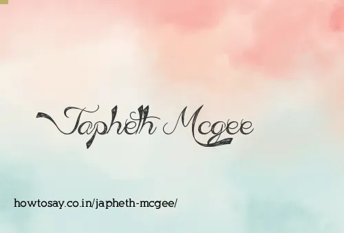Japheth Mcgee
