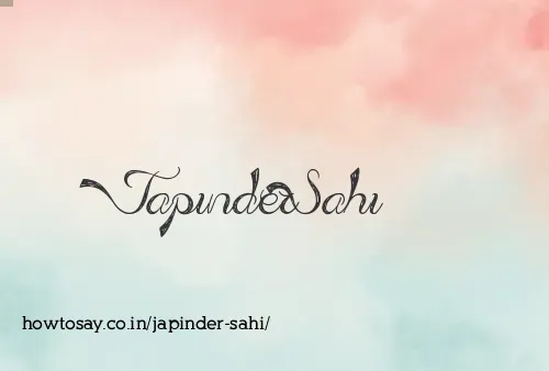 Japinder Sahi