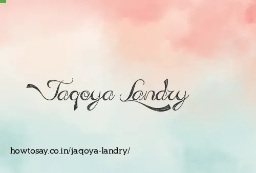 Jaqoya Landry
