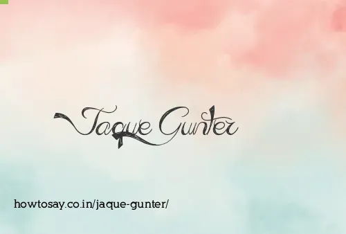 Jaque Gunter