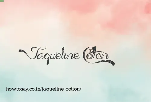Jaqueline Cotton