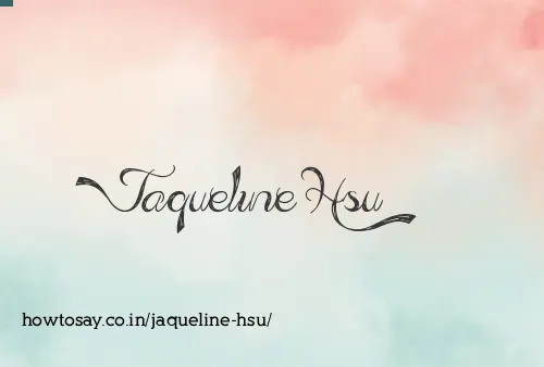 Jaqueline Hsu