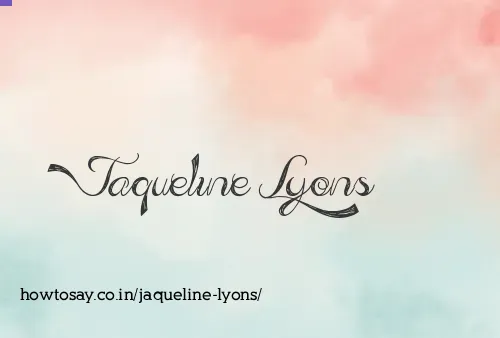 Jaqueline Lyons