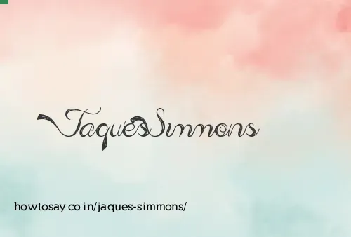 Jaques Simmons