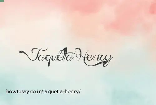Jaquetta Henry