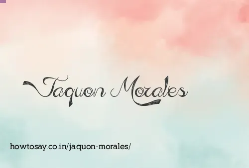 Jaquon Morales