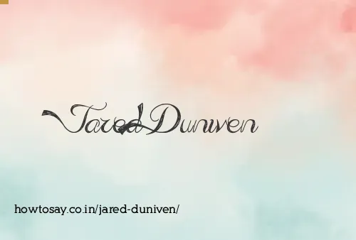 Jared Duniven