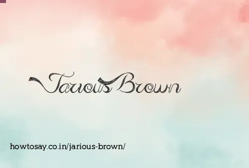 Jarious Brown