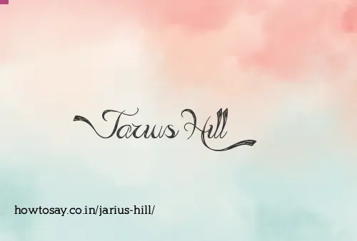 Jarius Hill