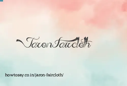Jaron Faircloth