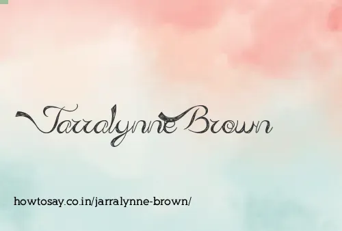 Jarralynne Brown