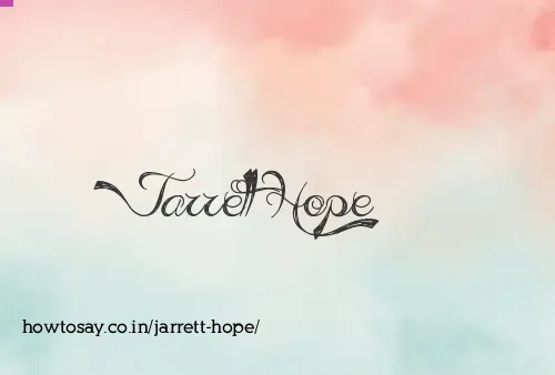 Jarrett Hope