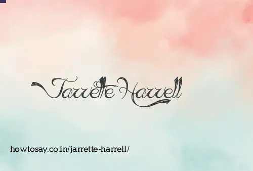 Jarrette Harrell