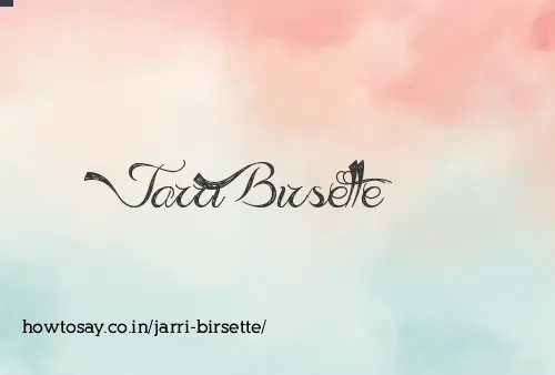 Jarri Birsette