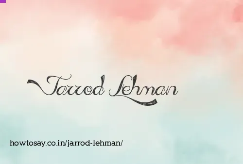 Jarrod Lehman