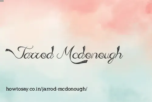Jarrod Mcdonough