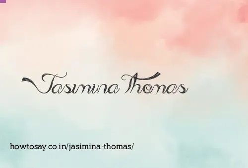 Jasimina Thomas