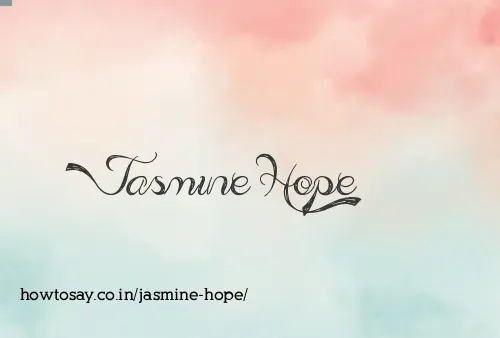 Jasmine Hope