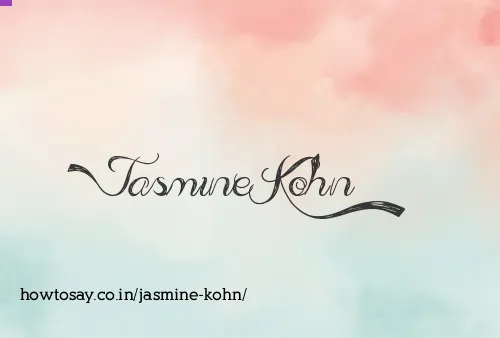 Jasmine Kohn