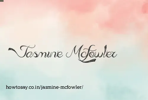 Jasmine Mcfowler