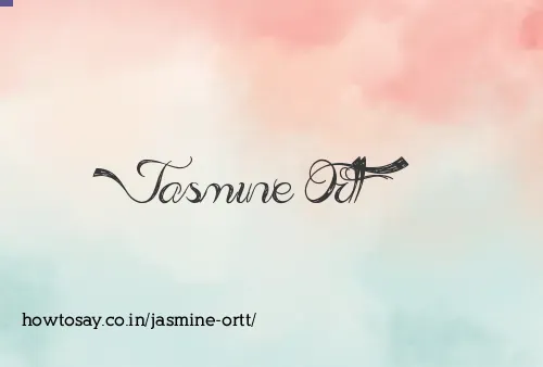 Jasmine Ortt