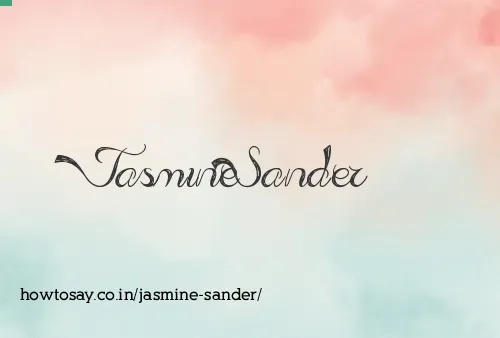 Jasmine Sander