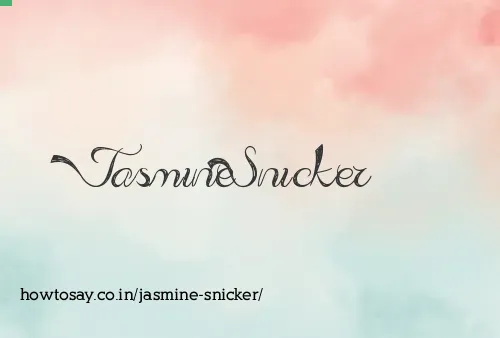 Jasmine Snicker
