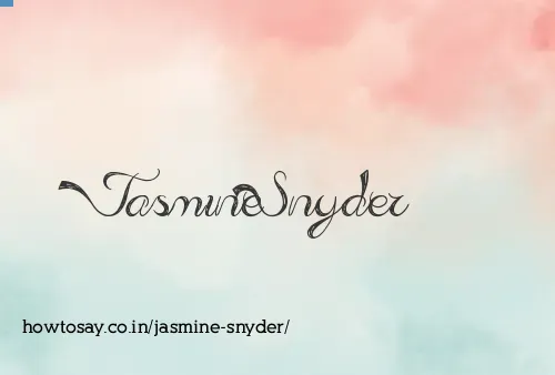 Jasmine Snyder