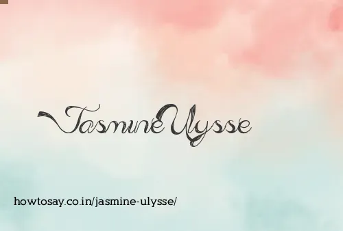 Jasmine Ulysse