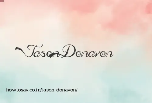 Jason Donavon