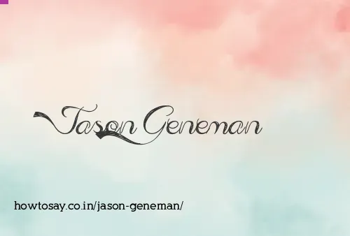 Jason Geneman