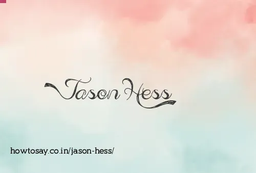 Jason Hess
