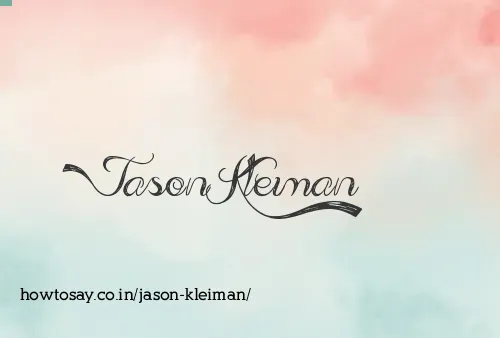 Jason Kleiman