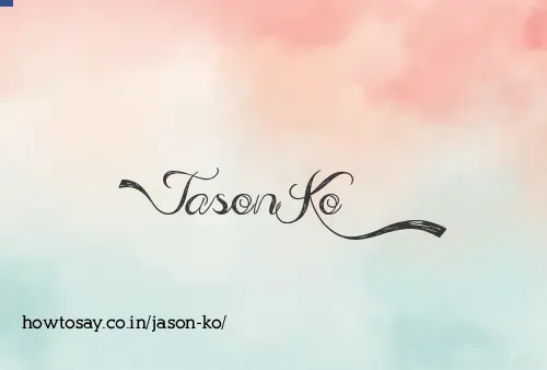 Jason Ko