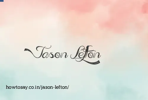 Jason Lefton