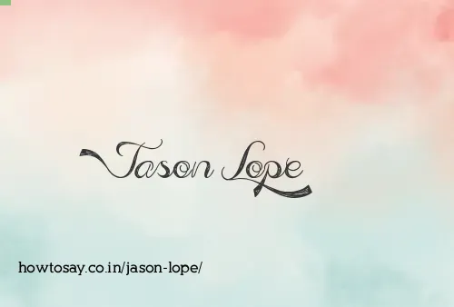 Jason Lope