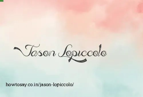 Jason Lopiccolo