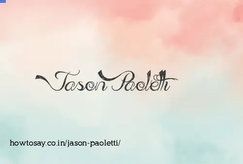 Jason Paoletti