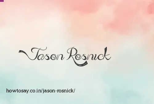 Jason Rosnick