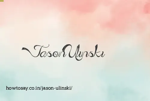 Jason Ulinski