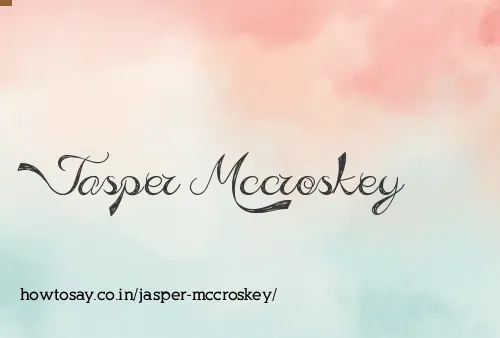 Jasper Mccroskey