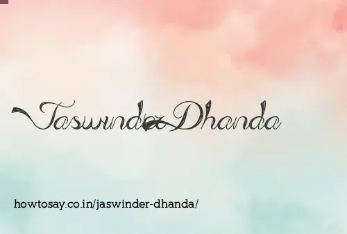 Jaswinder Dhanda